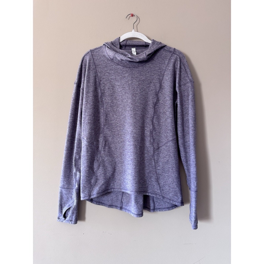 Lululemon Womens Ready to Rulu Hoodie Pullover Size Medium Heathered Mulberry